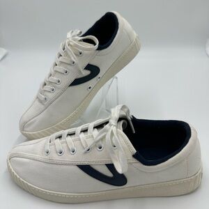 Tretorn Canvas Sneakers with Navy Detail